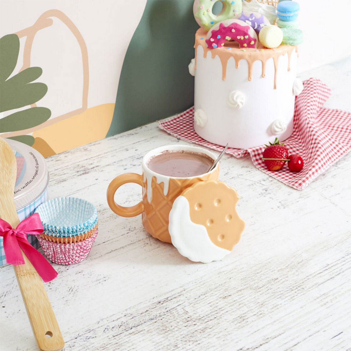 Mug Cookie en cramique  Pause gourmande assure !