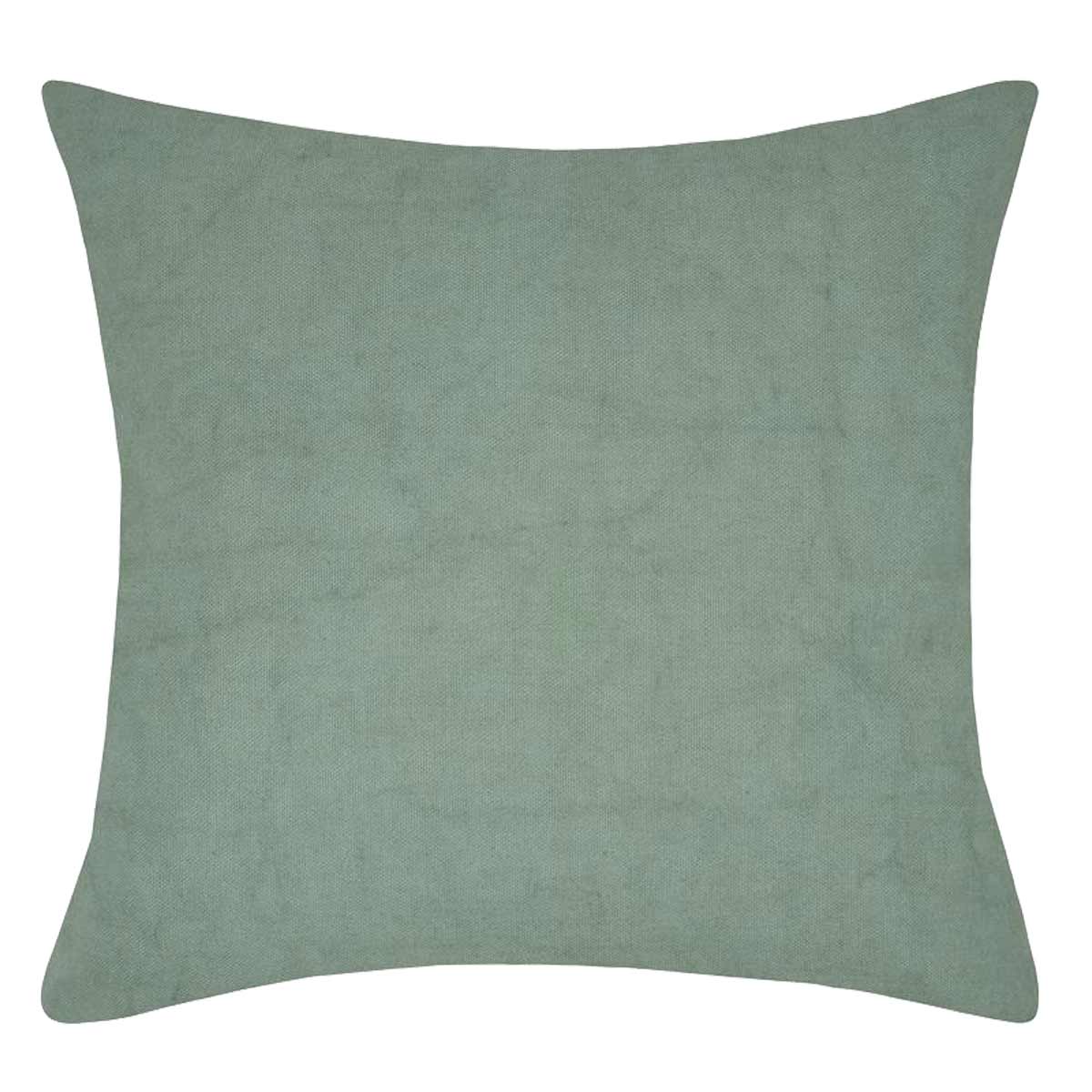 Housse de coussin en coton Amazonas vert  40 x 40 cm