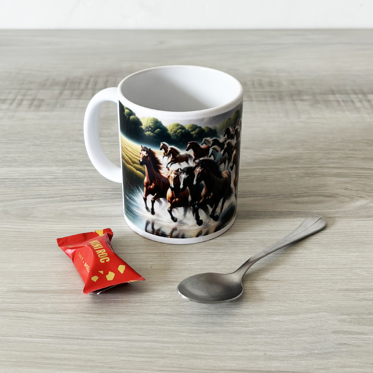 Mug chevaux au galop par Cbkreation