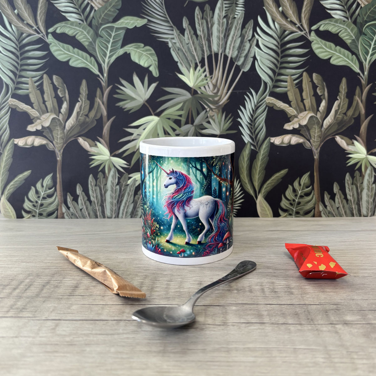 Mug Licorne et Fort Enchante 350 ml par CBKreation