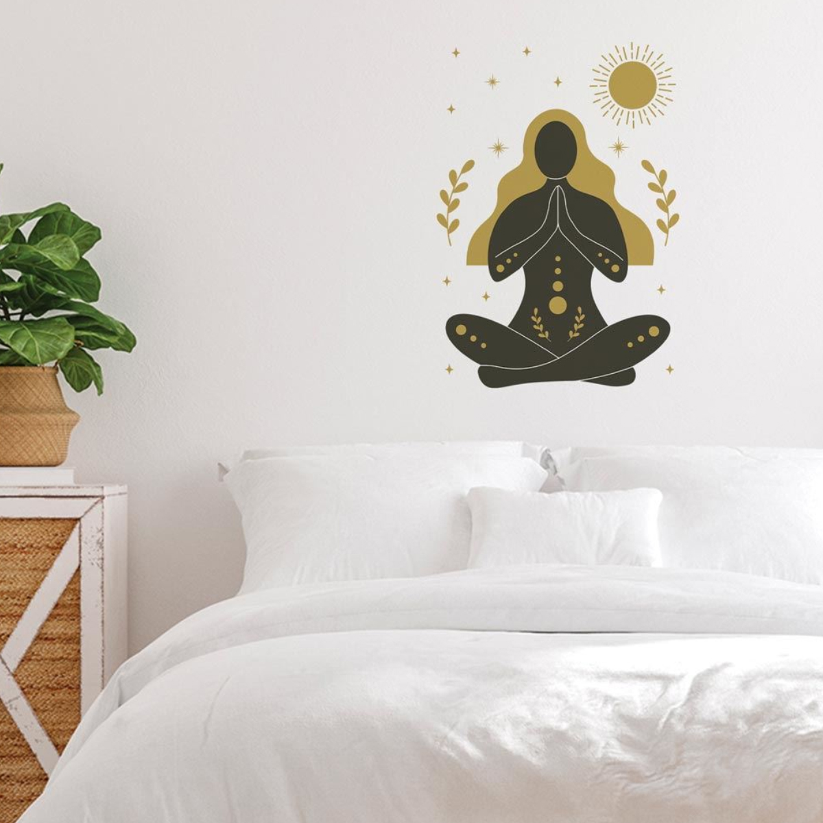 Sticker dcoration murale Femme Chakras