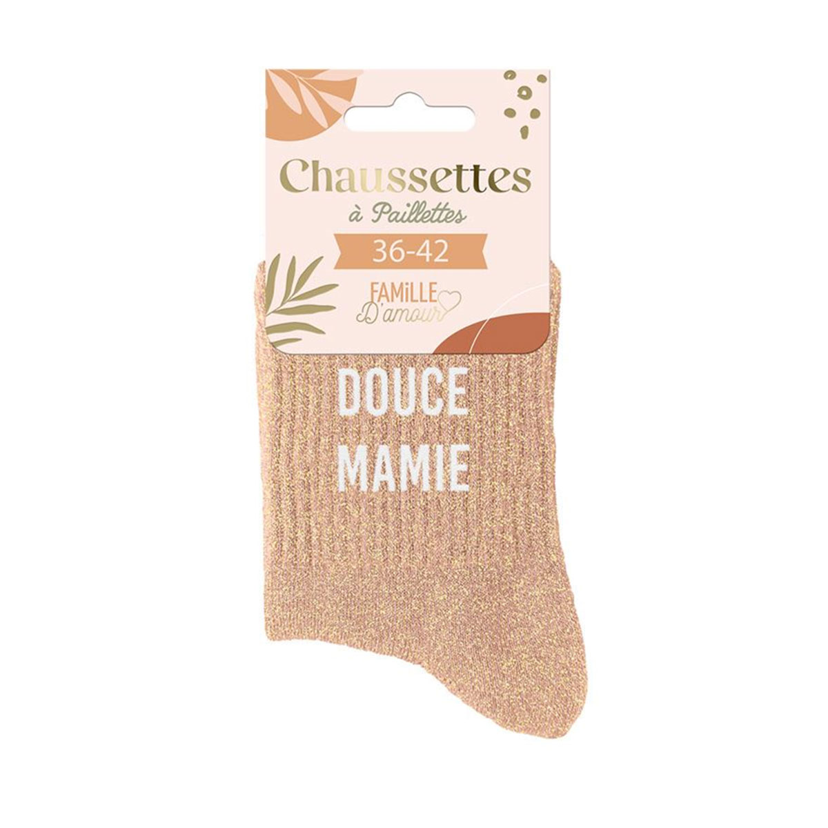 Paire de Chaussettes Pailletes Douce Mamie