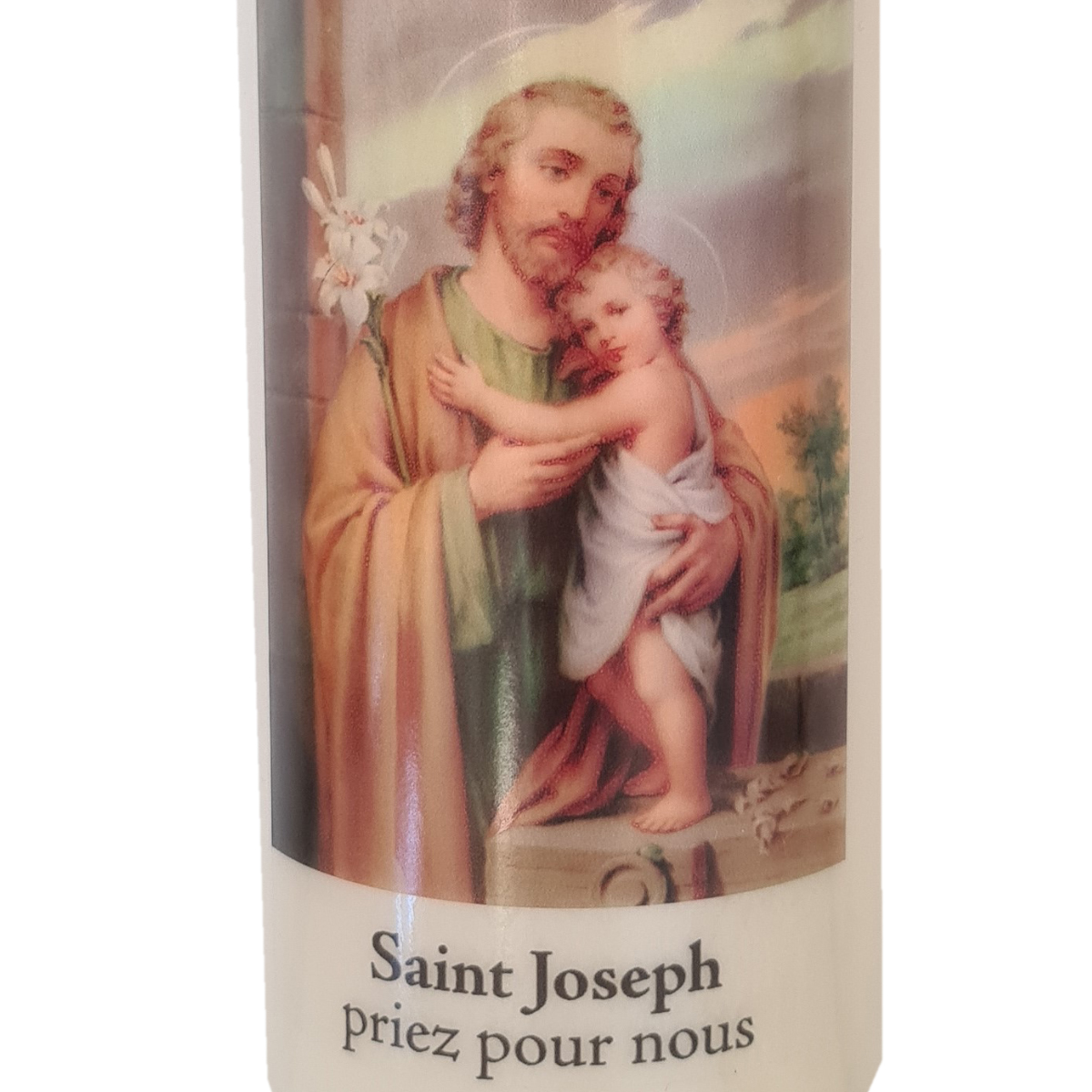 Bougie de Neuvaine  Saint Joseph pour la Famille