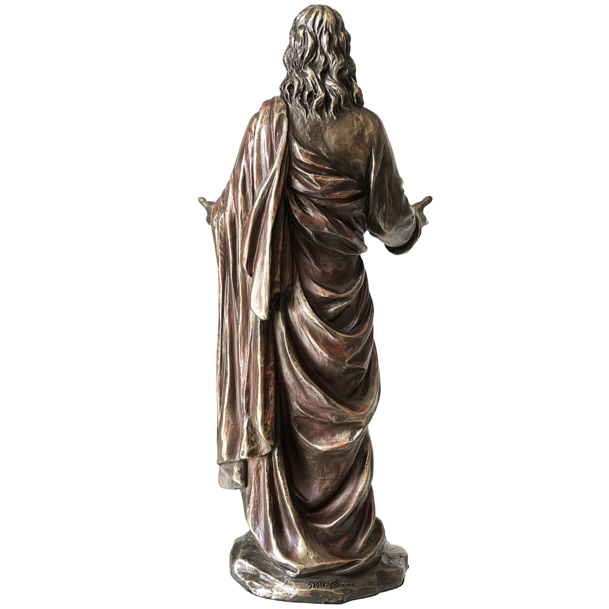 Figurine Christ Misricordieux en bronze coul  froid 23 cm