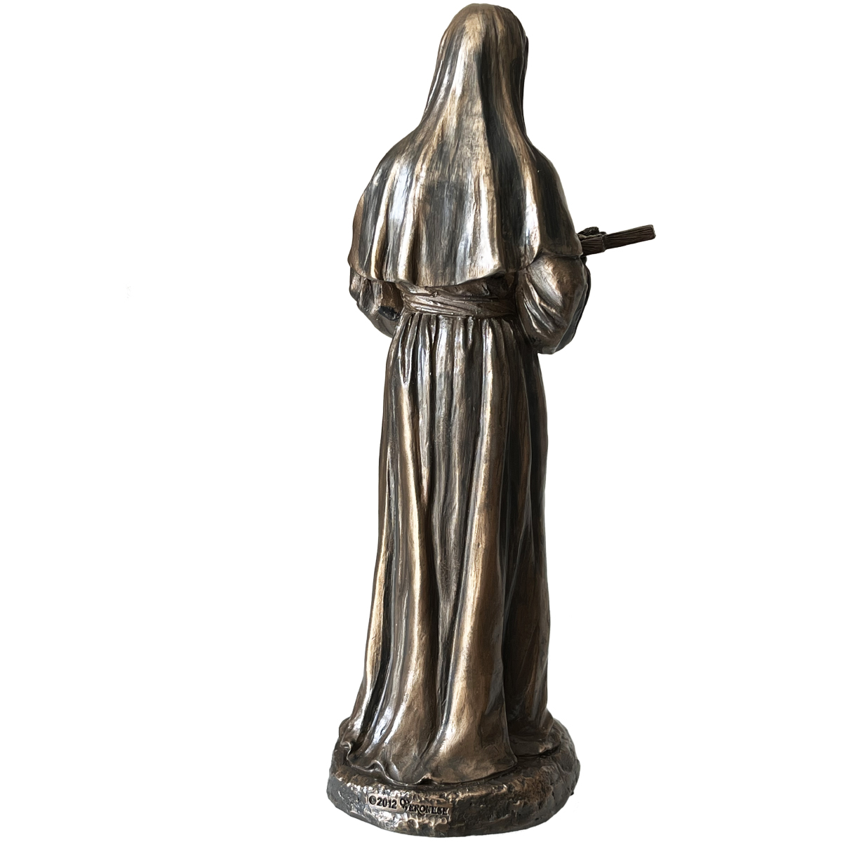 Figurine Sainte Rita en bronze coul  froid 21 cm