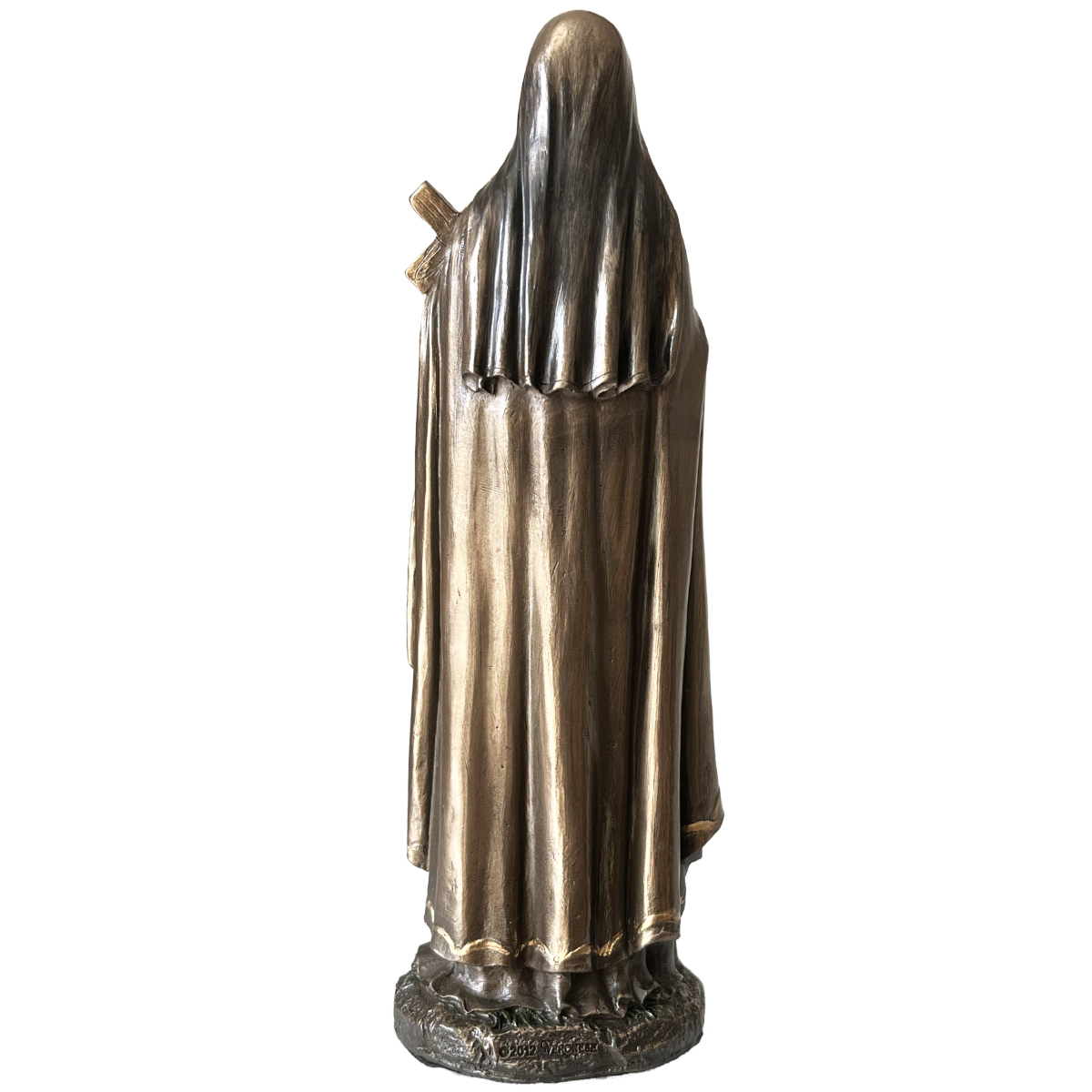 Figurine Sainte Thrse en bronze coul  froid 20 cm