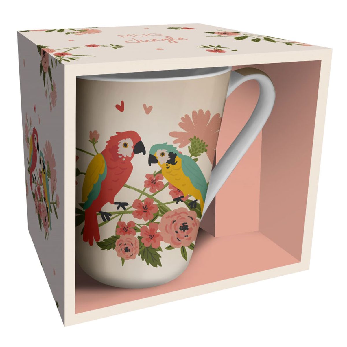 Mug Perroquets Collection Jungle par Kiub - Porcelaine