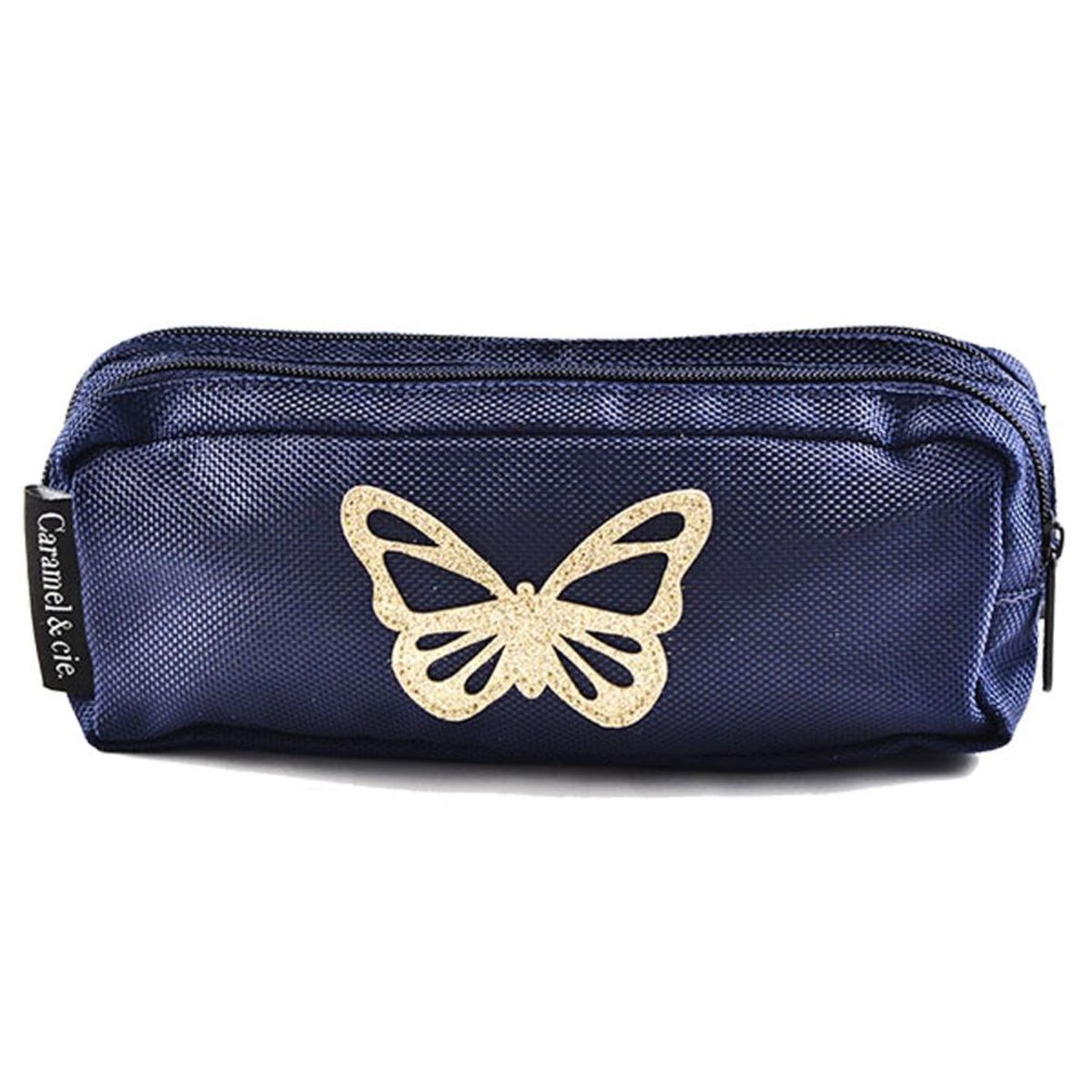 Caramel et cie - Trousse 2 compartiments - Papillon