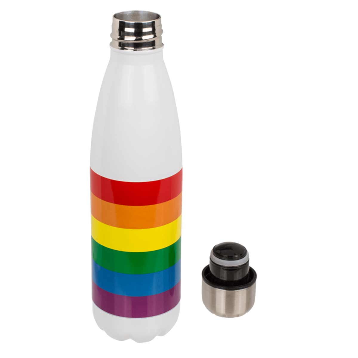 Bouteille isotherme en inox arc en ciel pride 500 ml