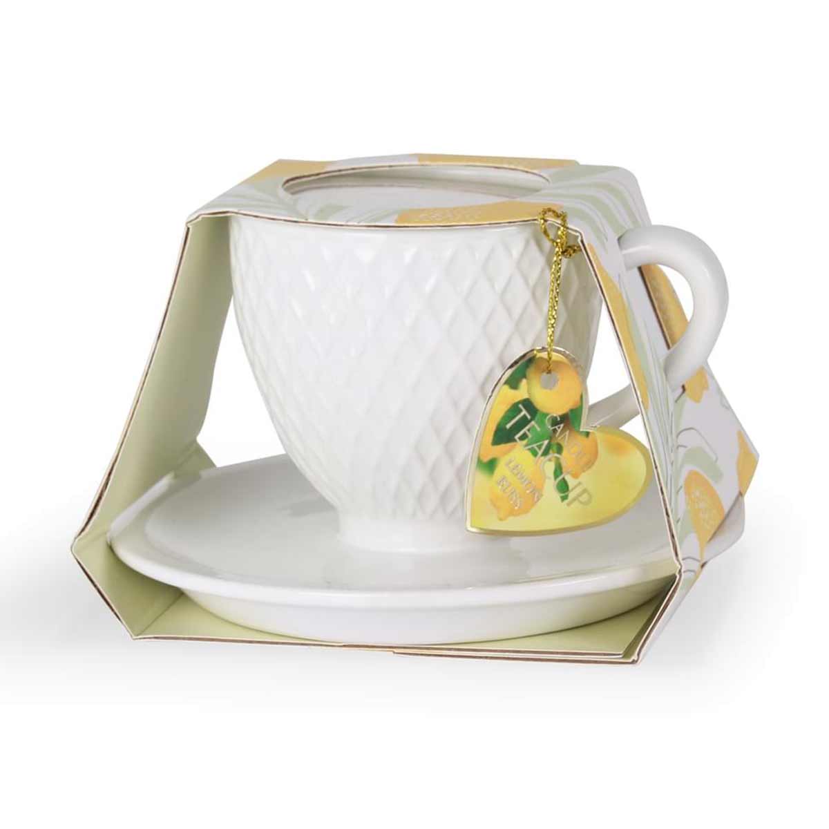 Bougie Tasse  Th Heart and Home Citron d'Amalfi