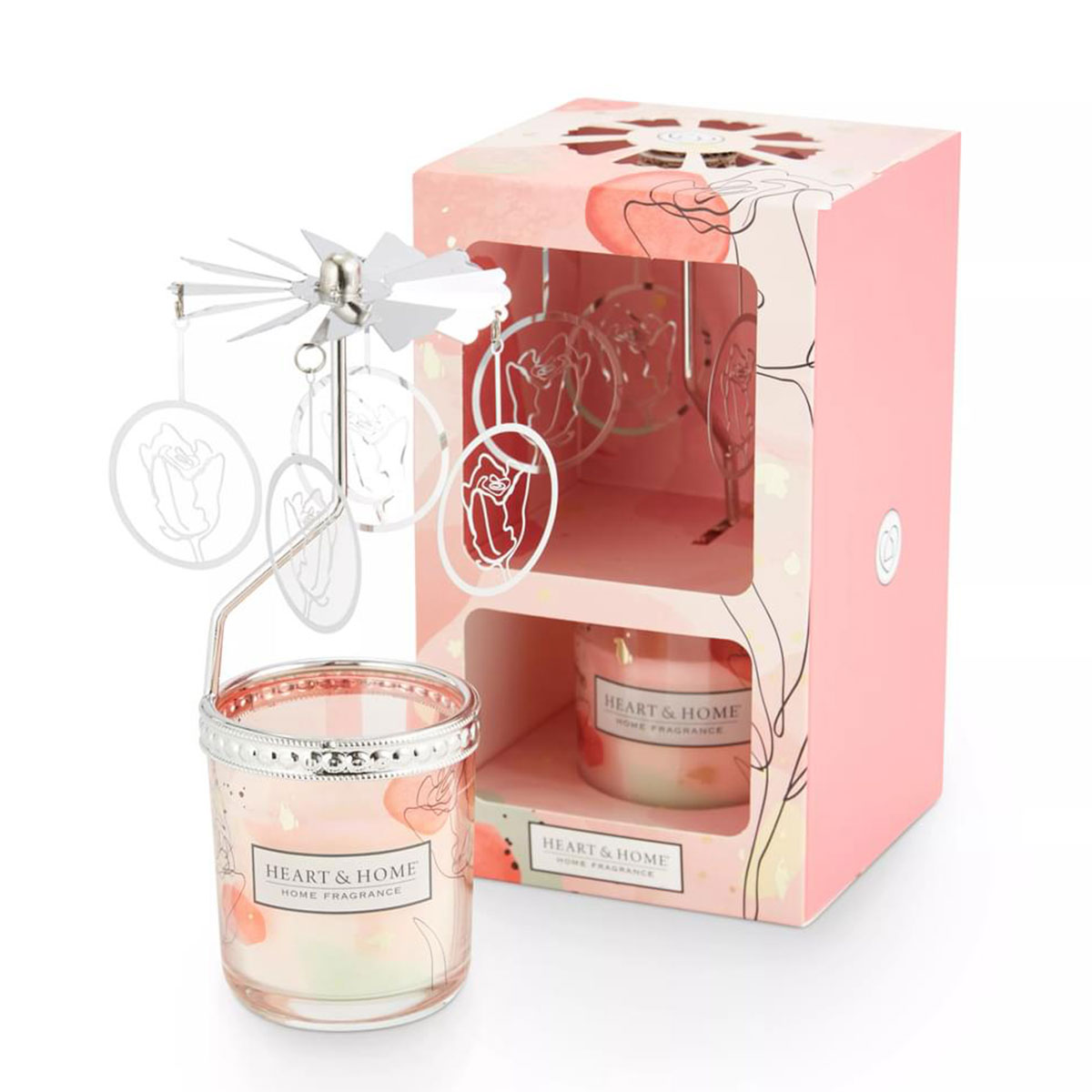 Coffret cadeau Heart and Home Amour bougie et carrousel