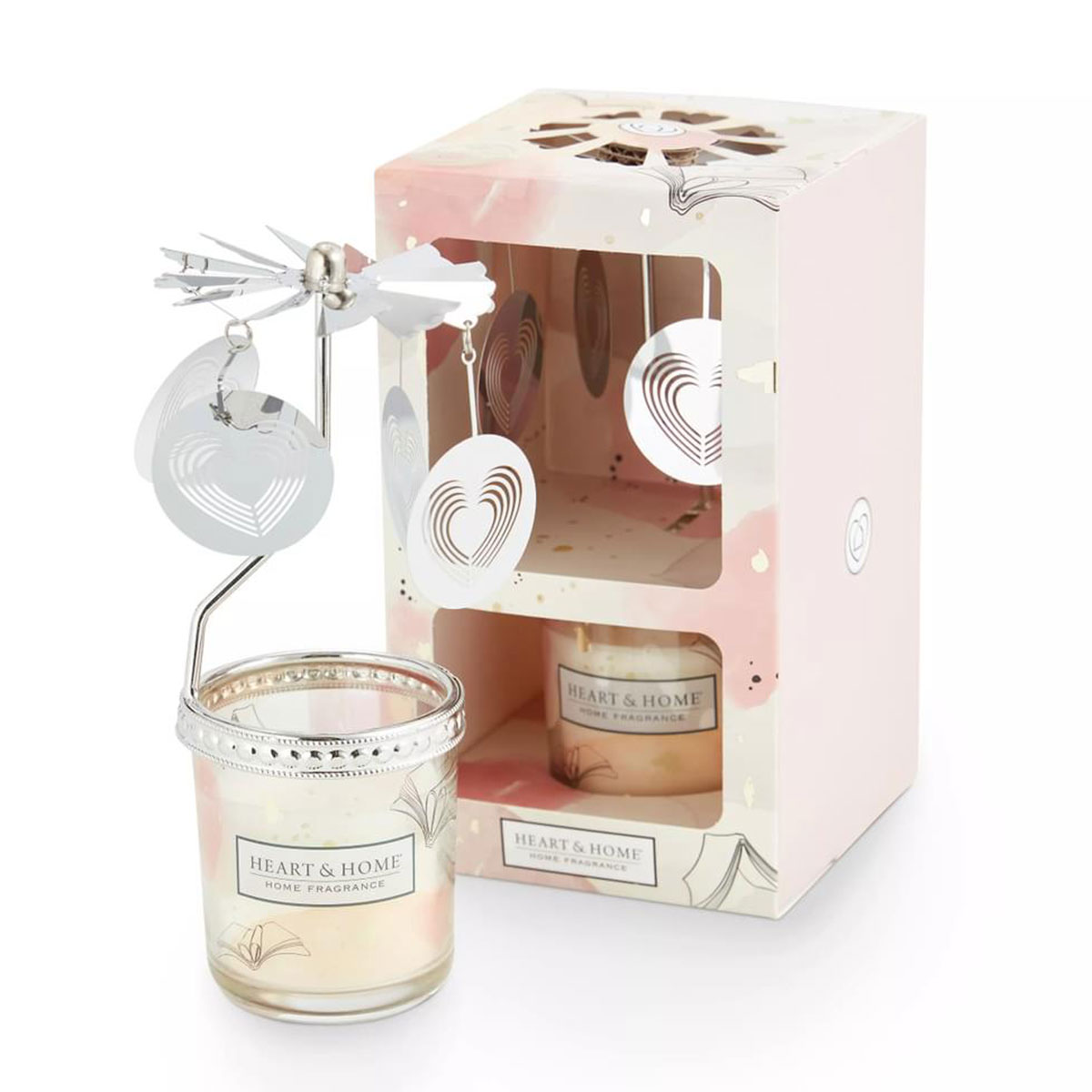 Coffret cadeau Heart and Home Love Story bougie et carrousel