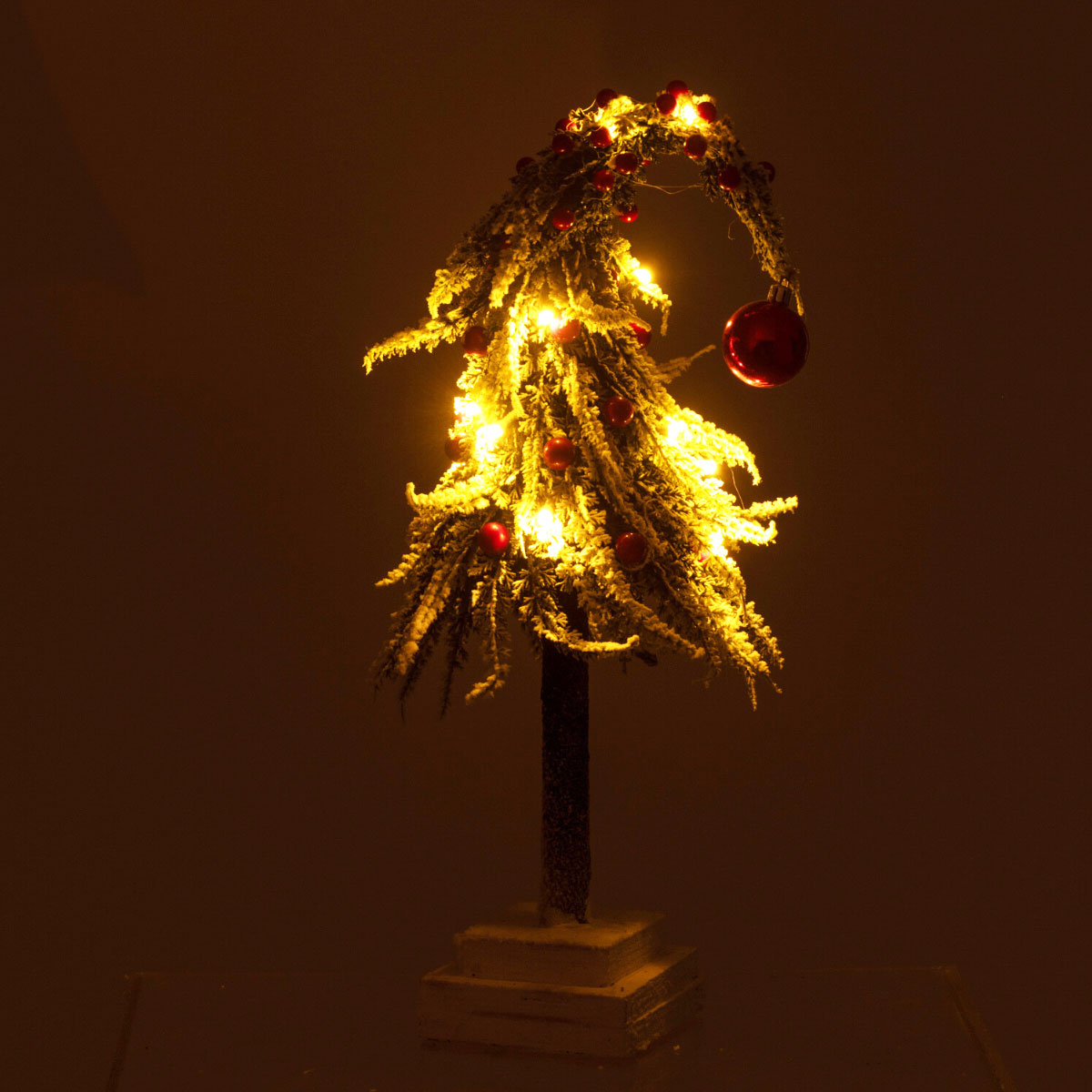 Sapin de Nol artificiel lumineux  LED 45 cm