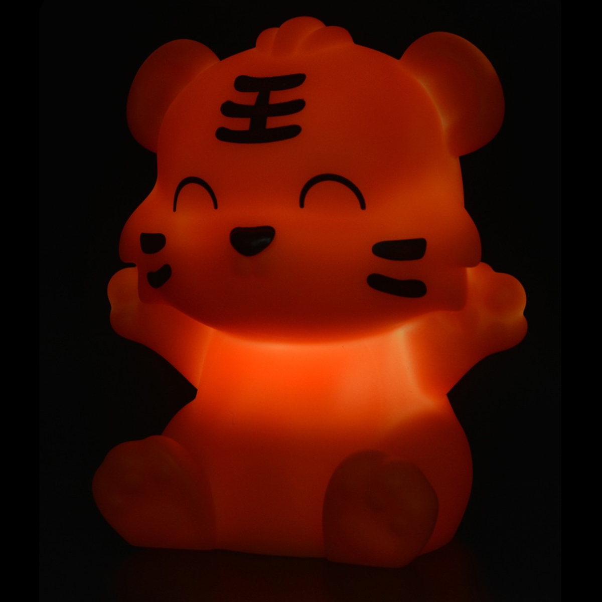 Veilleuse Petit tigre orange LED variation de couleurs