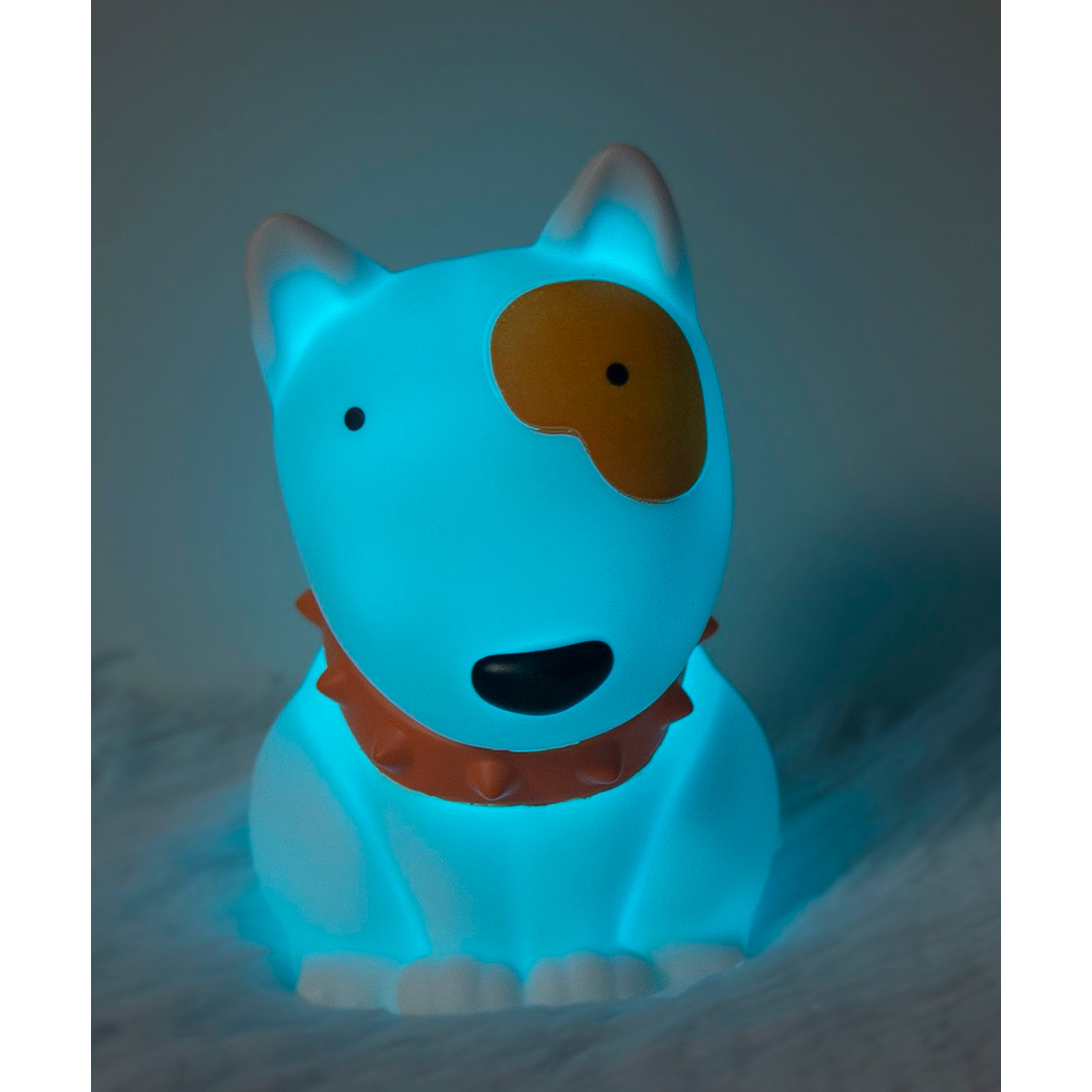 Veilleuse Petit chien Blanc LED variation de couleurs