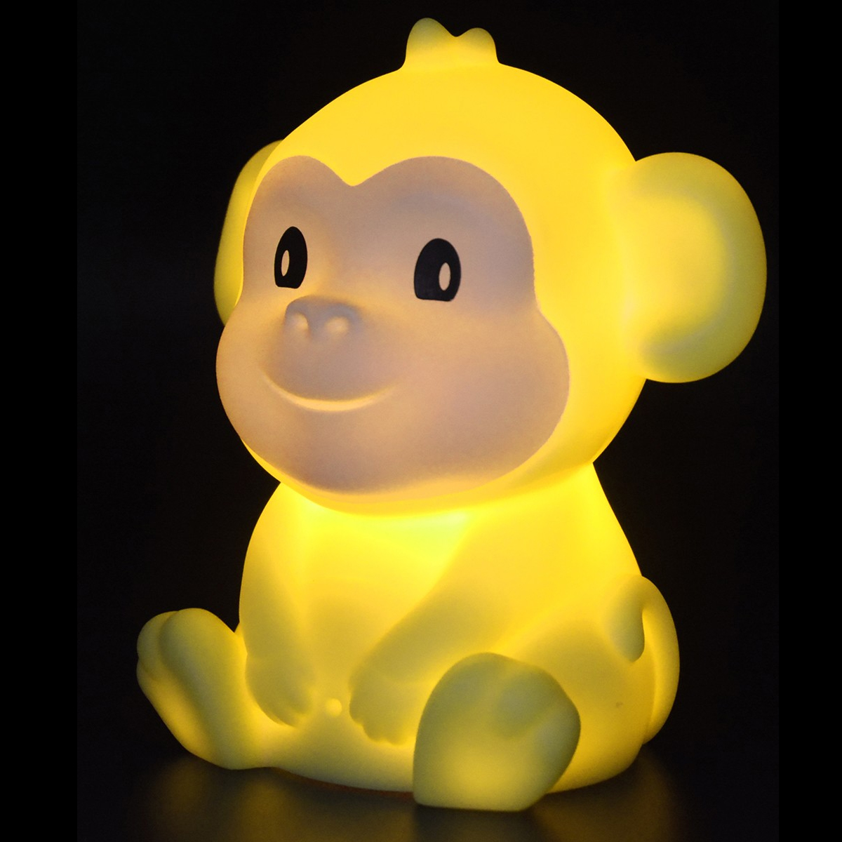 Veilleuse Petit singe jaune LED variation de couleurs