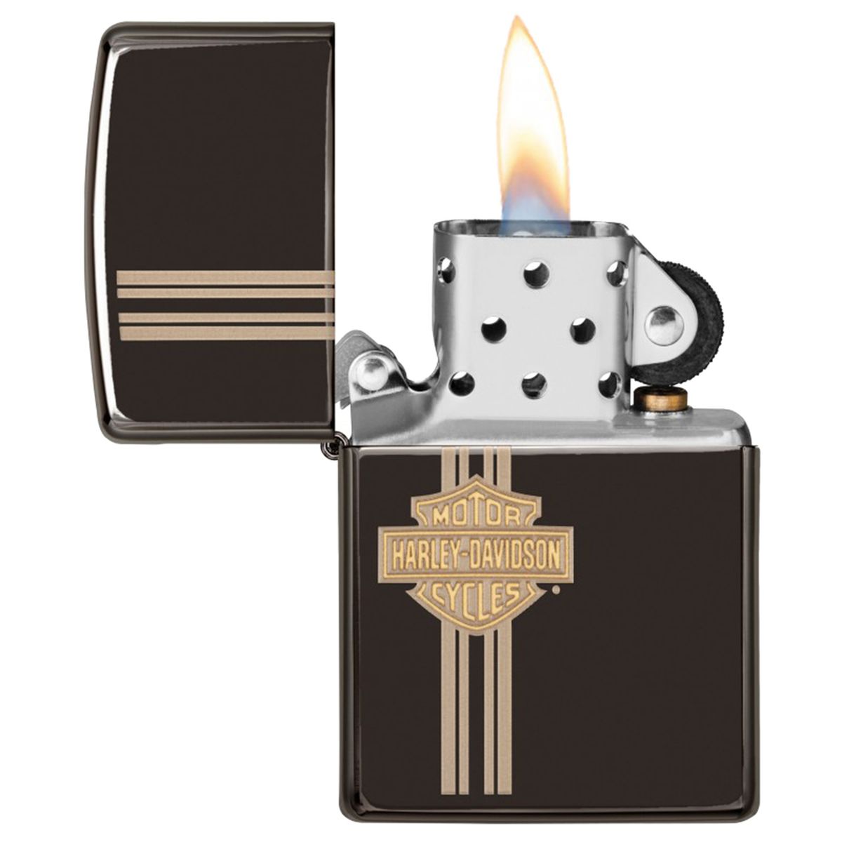 Briquet Zippo Harley Davidson Laser deux tons