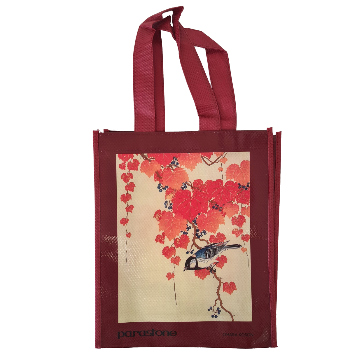 Petit sac cabas  provisions Oiseaux par Ohara Koson 30 x 25 cm