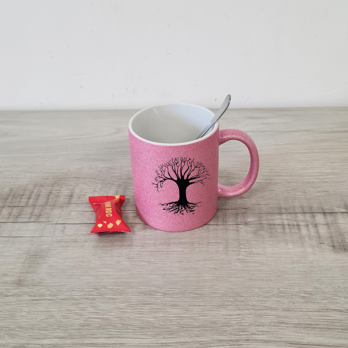 Mug rose Arbre de Vie par Cbkration