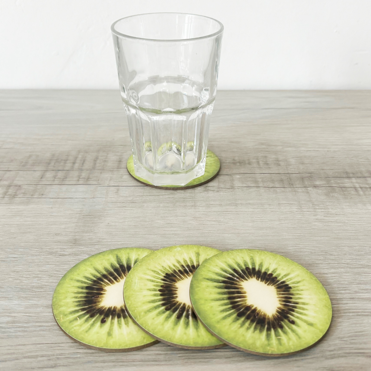 Dessous de verres Fruits by Cbkreation par 4 - Kiwi