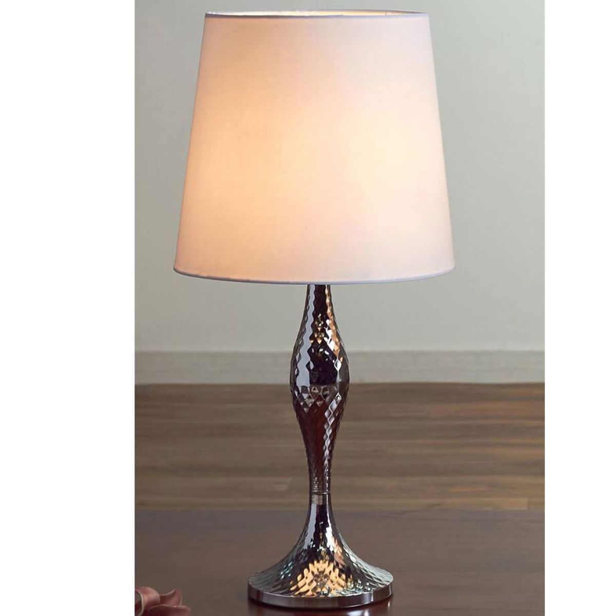 Lampe  poser Pied en mtal Argent 52 cm - Areu