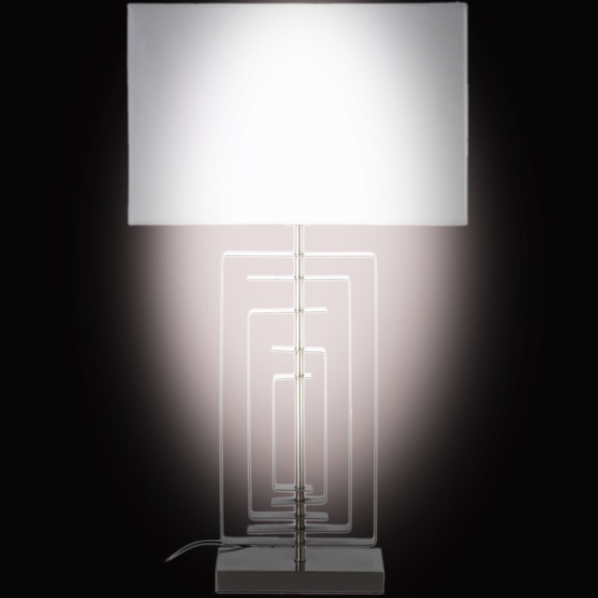 Lampe  poser en mtal gris - 69 cm