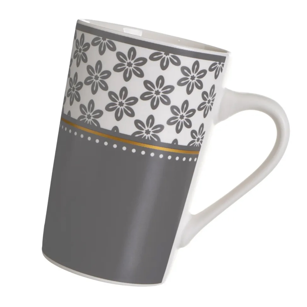 Ensemble de 4 mugs gris en cramique