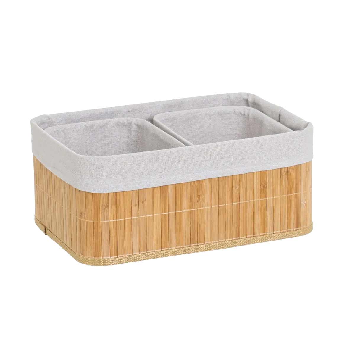 Set de 3 paniers de rangement en Bambou