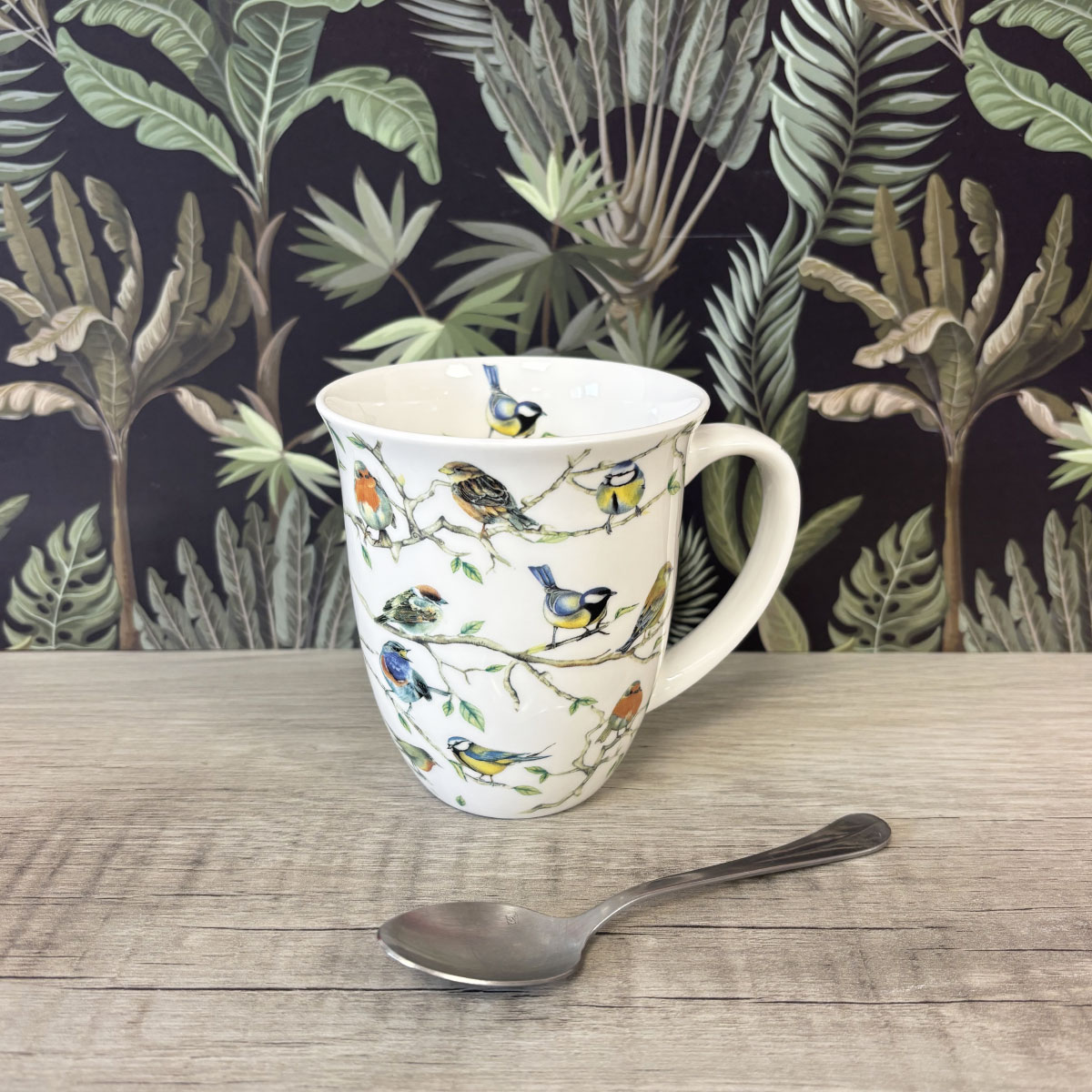 Mug en Porcelaine fine - Rassemblement d'oiseaux