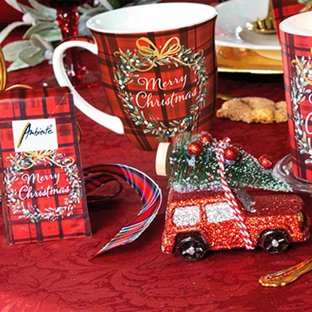 Mug en Porcelaine fine Merry Christmas