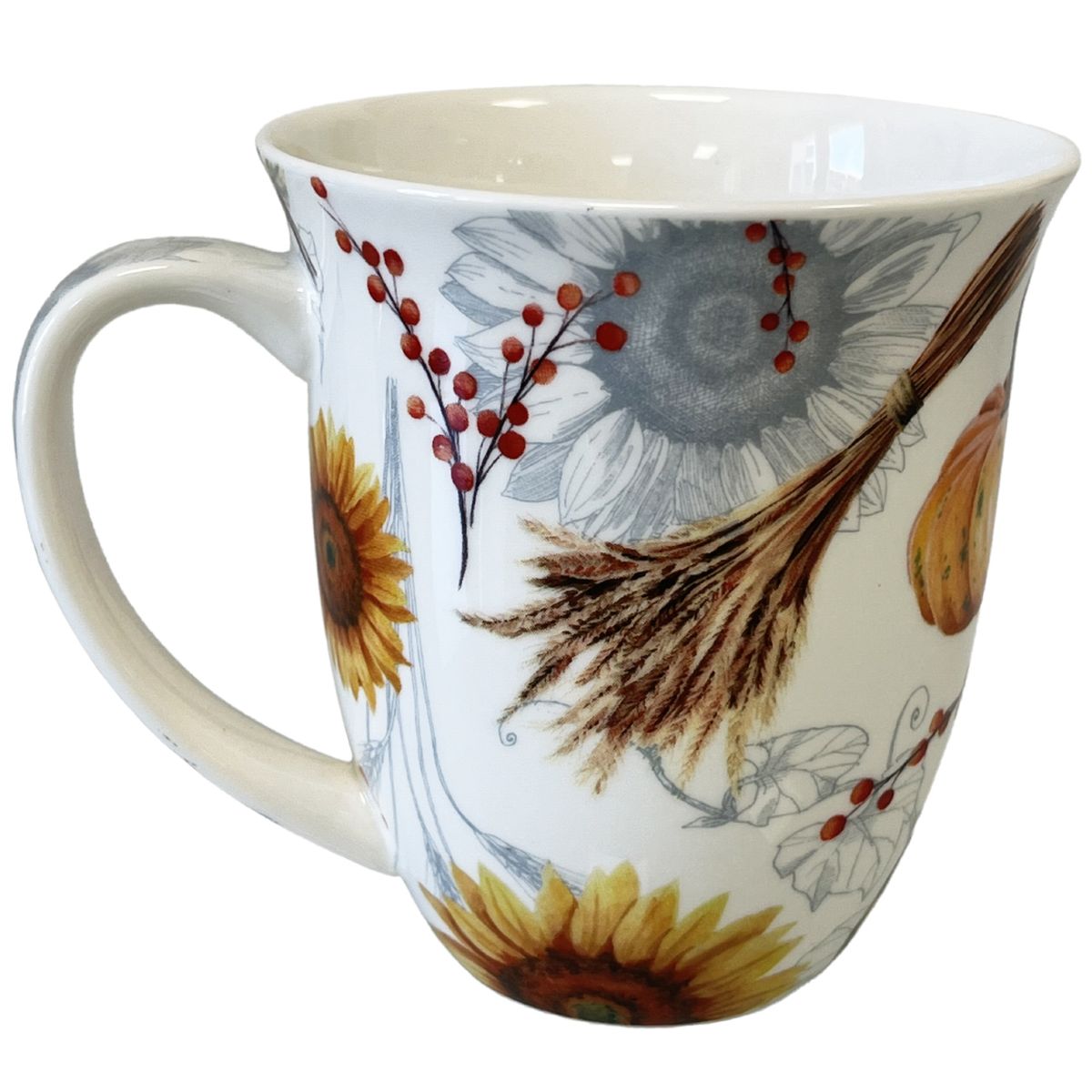 Mug en Porcelaine fine - Tournesols et Citrouilles