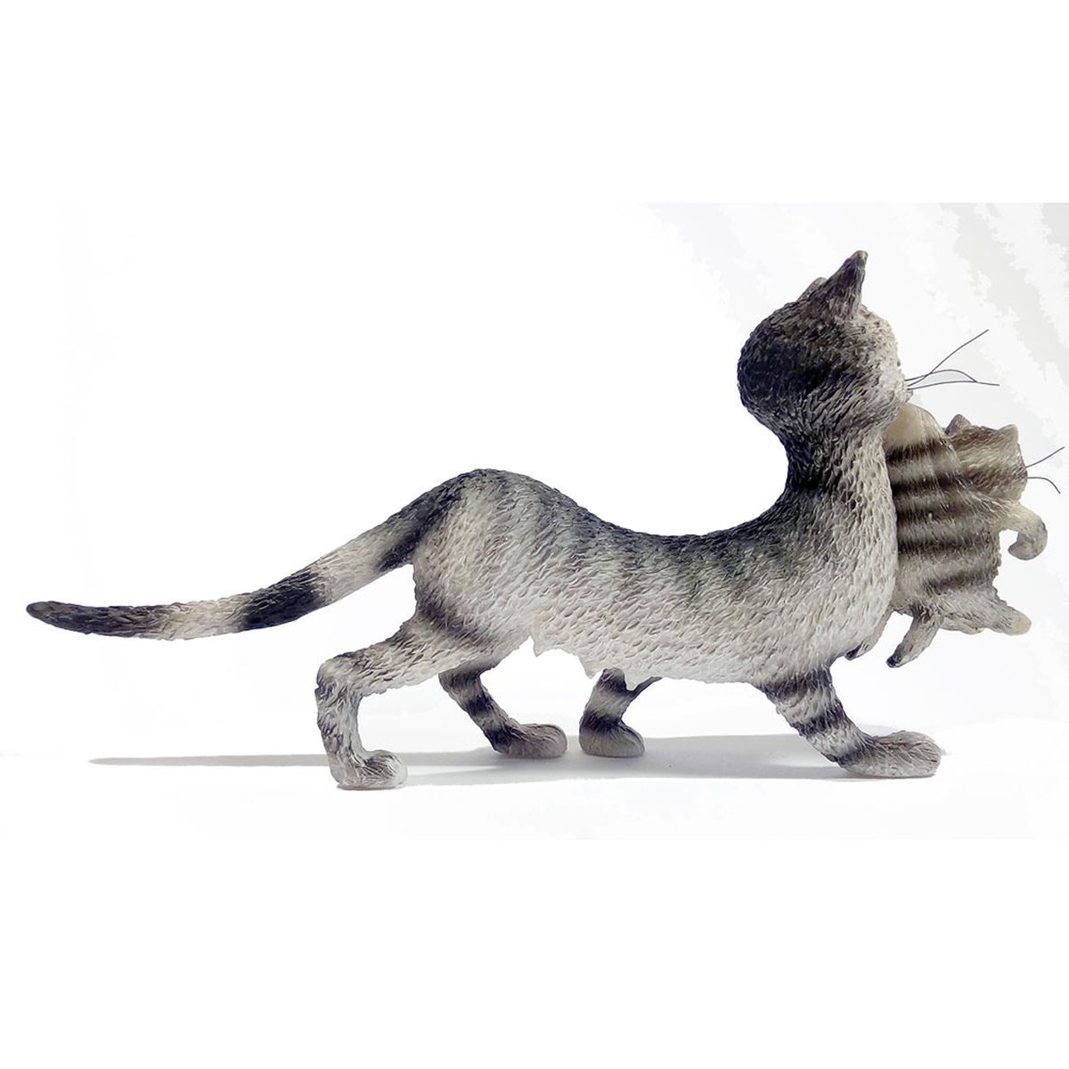 Figurine Les chats de Dubout - Maman et ses petits Modle gris