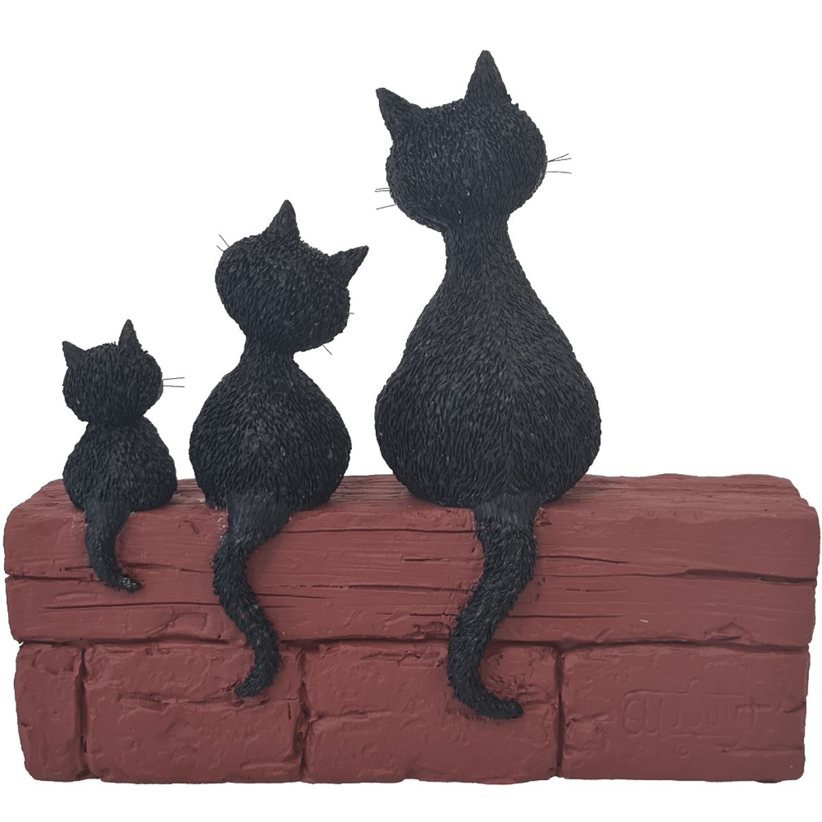 Figurine Les chats de Dubout - Le trio - 15 x 13.5 x 4.5 cm