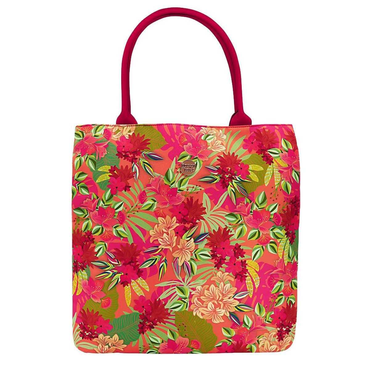 Sac Shopping Amazon Love Rouge - Jungle