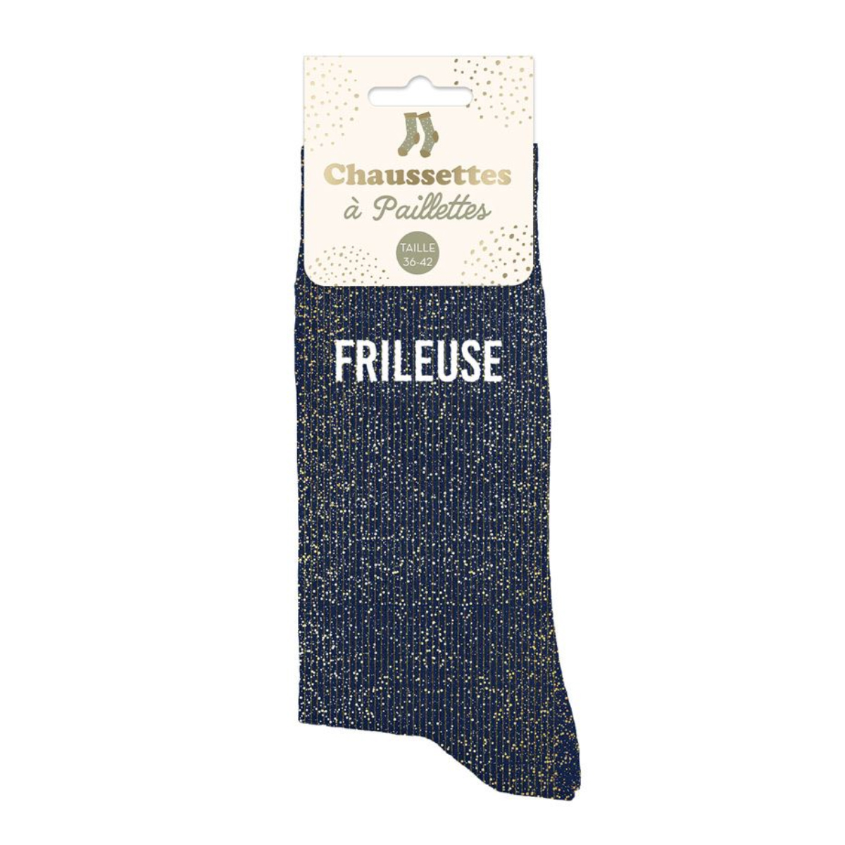 Paire de chaussettes  paillettes frileuse