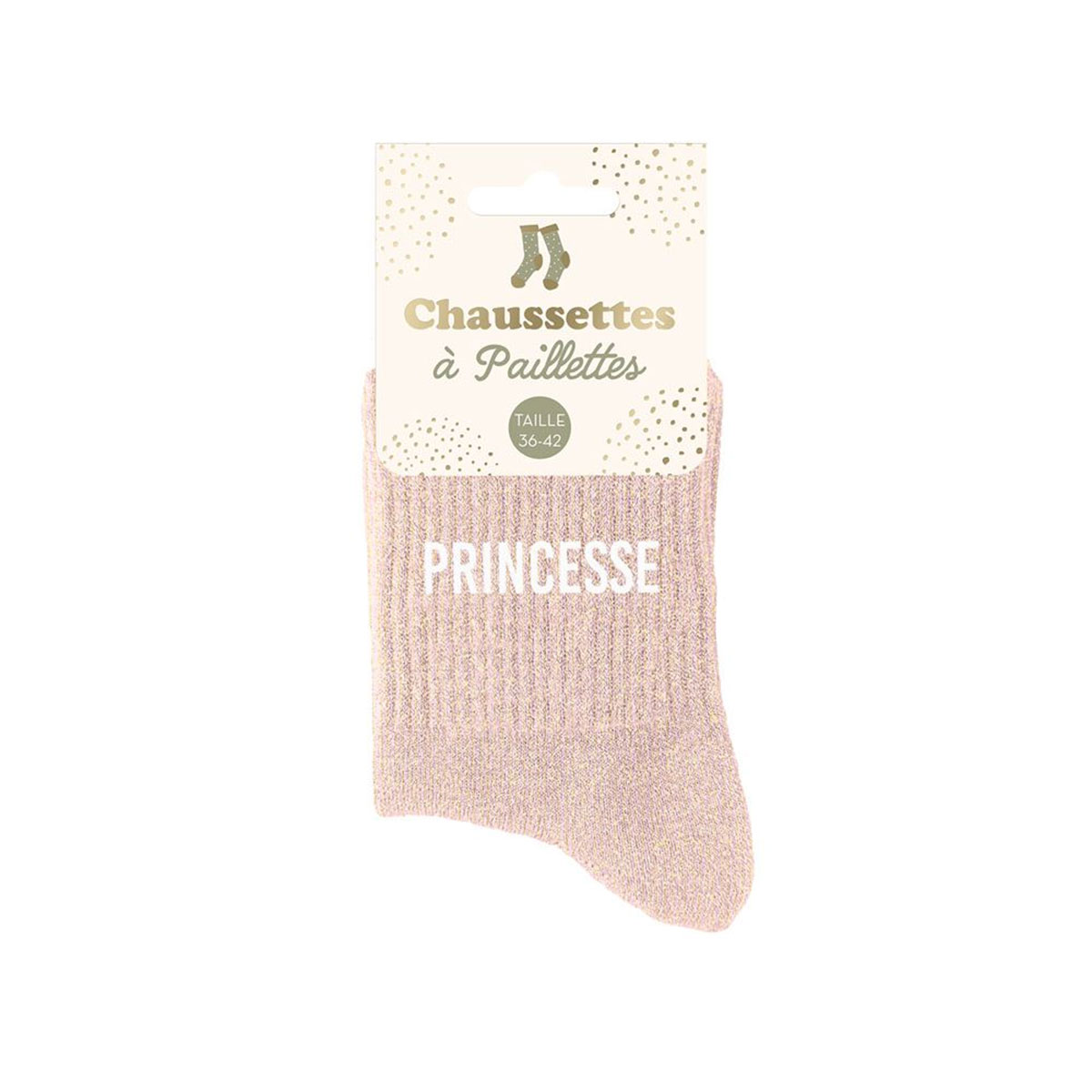 Paire de chaussettes  paillettes princesse