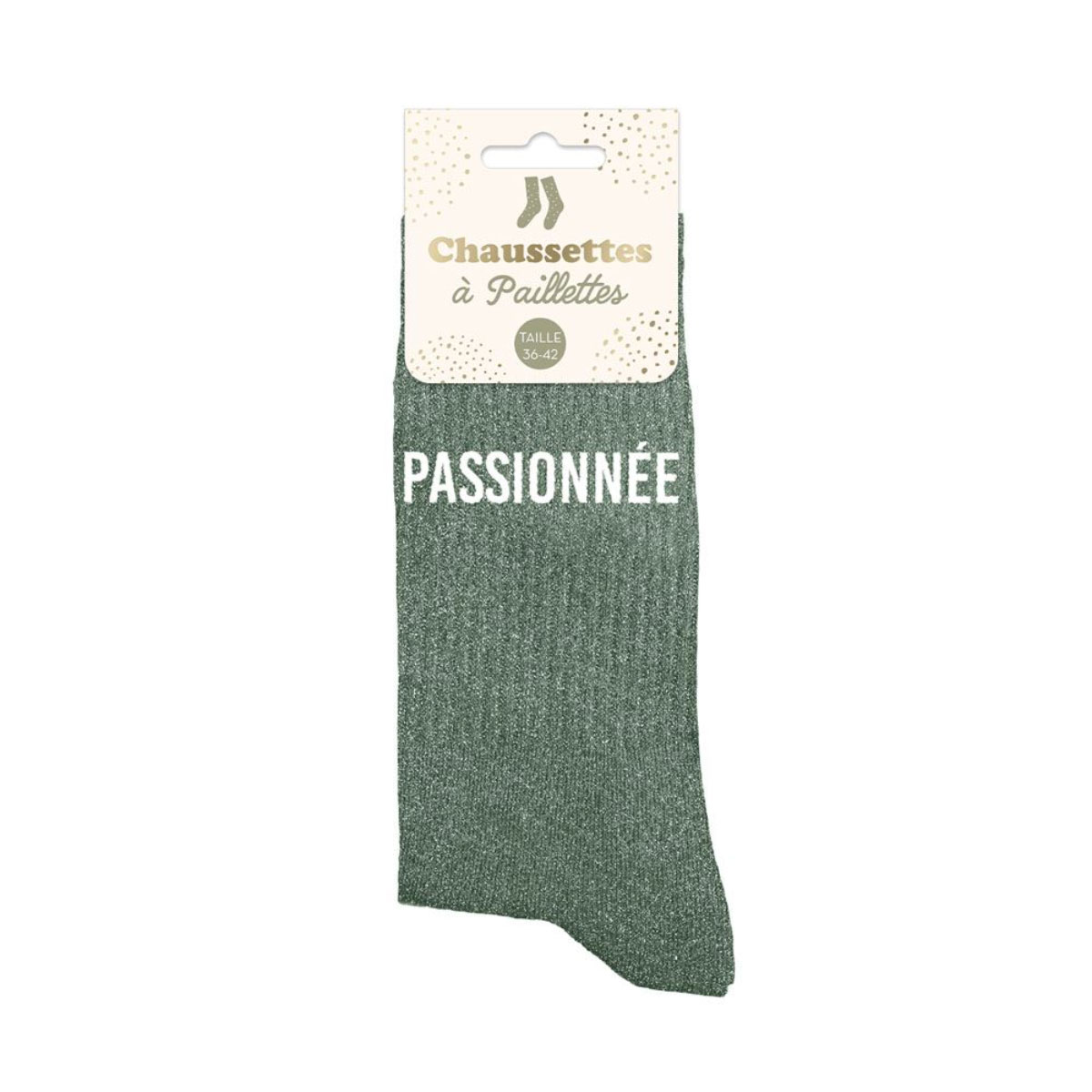 Paire de Chaussettes Pailletes Passionne