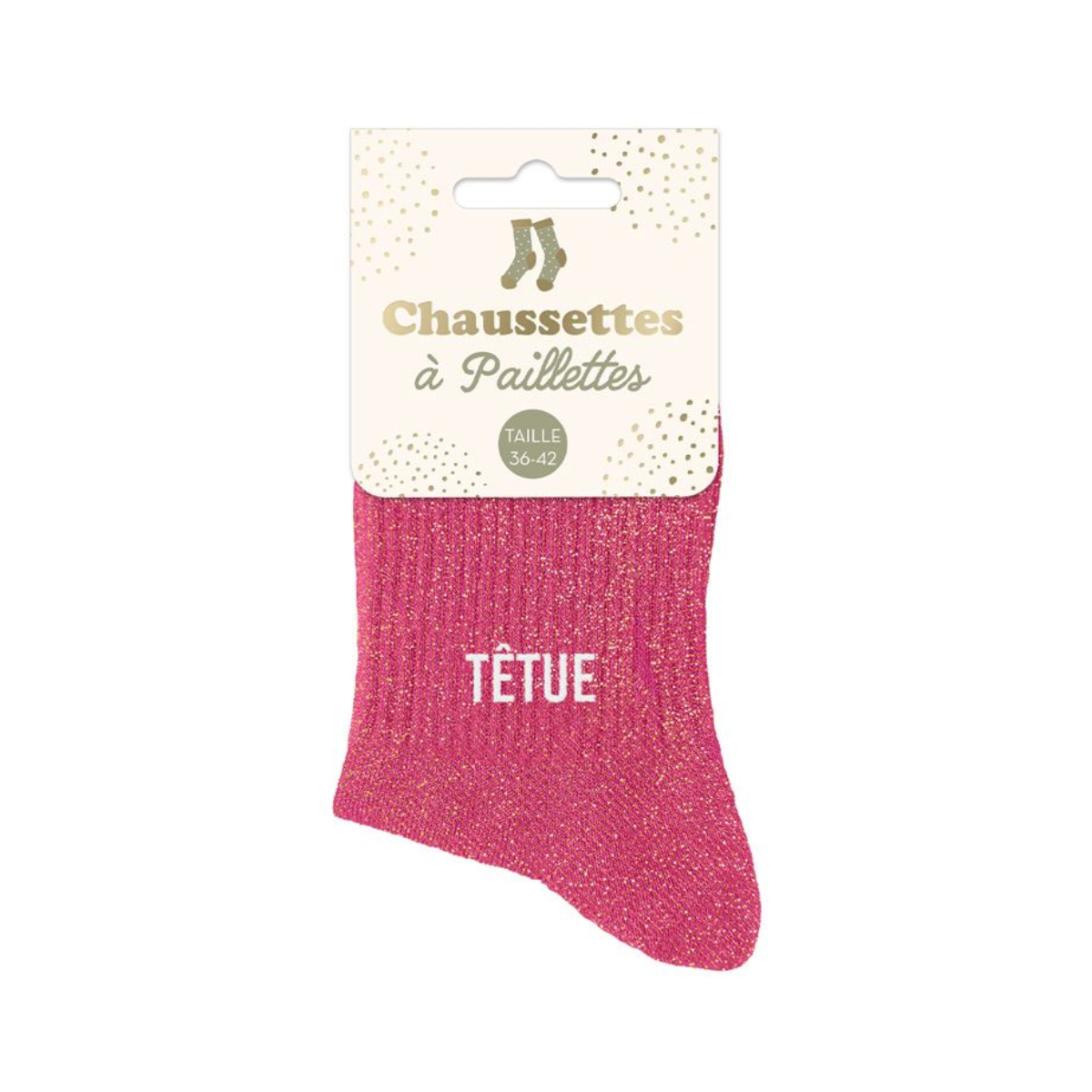 Paire de chaussettes  paillettes Ttue