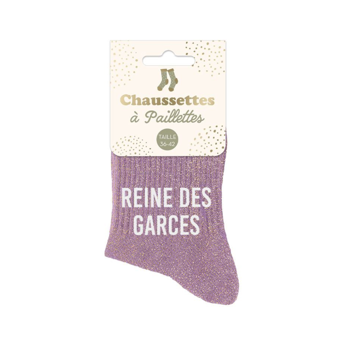 Paire de chaussettes  paillettes Reine de Garces