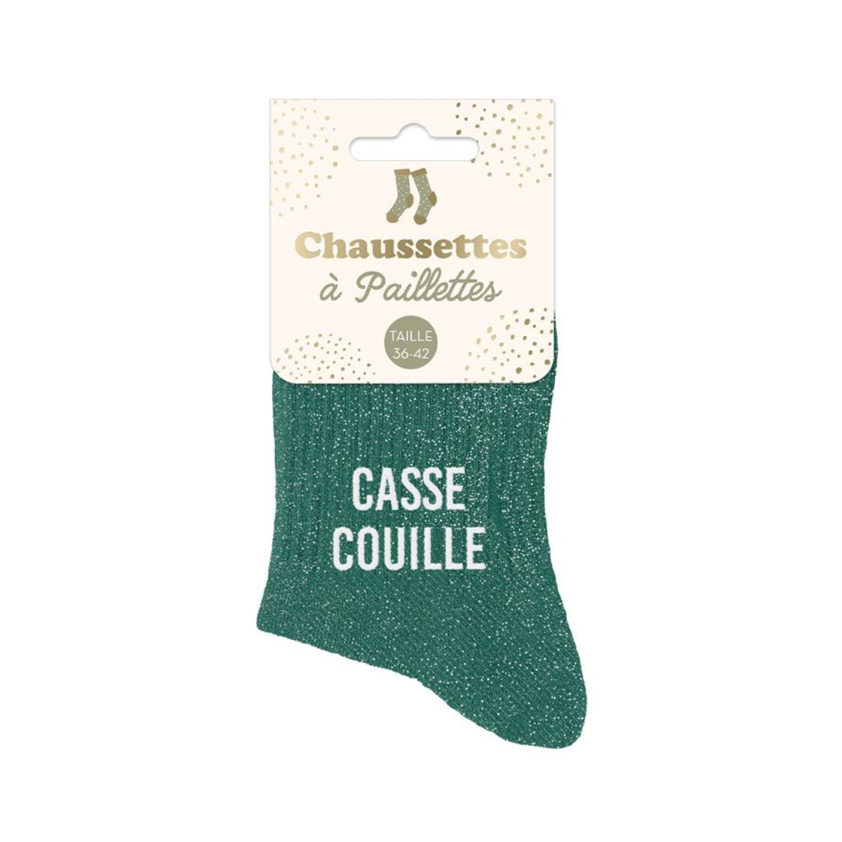 Paire de chaussettes  paillettes Casse Couille