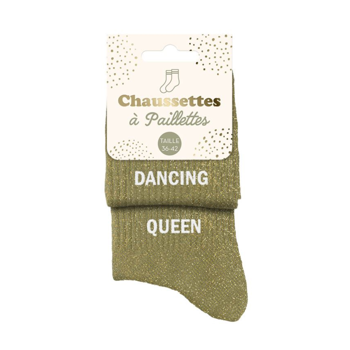 Paire de Chaussettes Pailletes Vert Dancing Queen