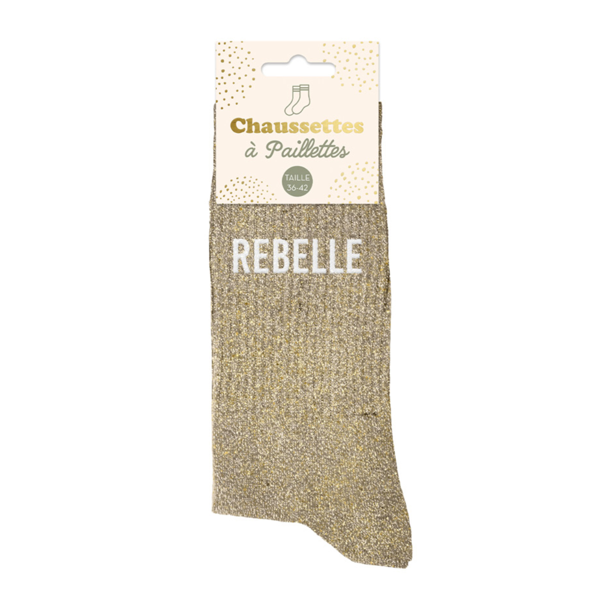 Paire de chaussettes  paillettes rebelle