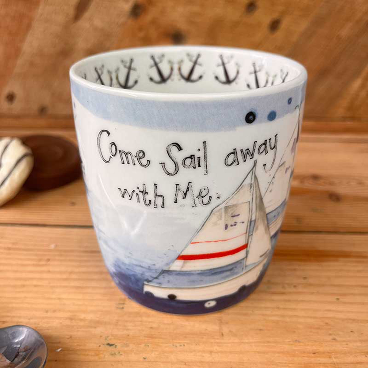 Mug en porcelaine Sailing Boats par Alex Clark