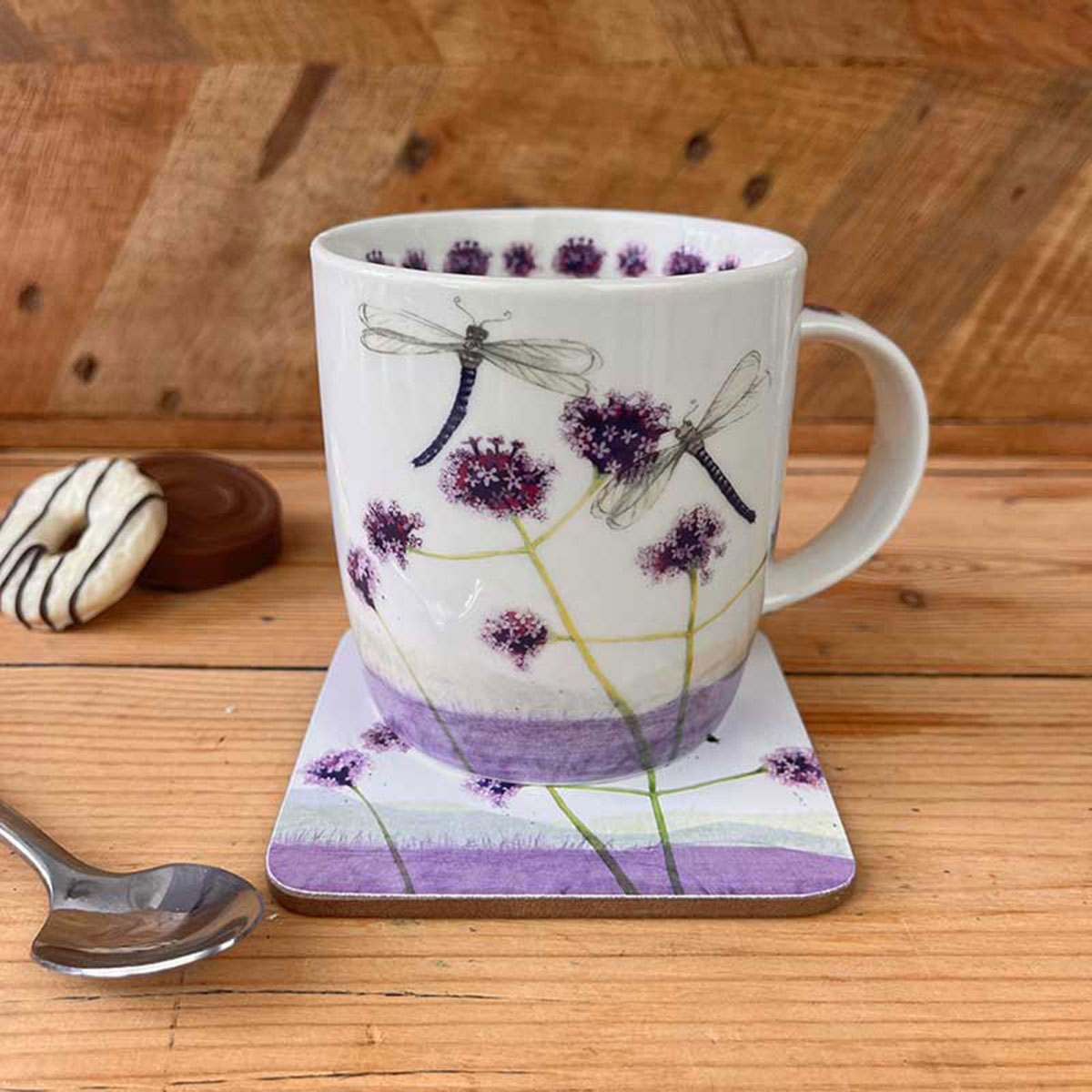 Mug en porcelaine Libellules par Alex Clark