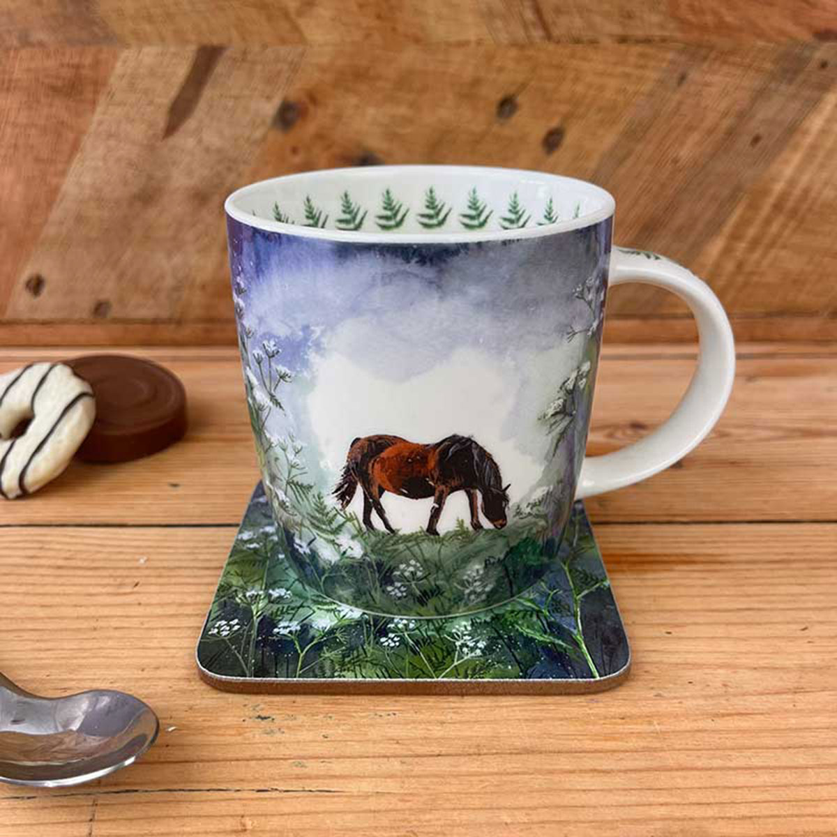 Mug en porcelaine Cheval par Alex Clark