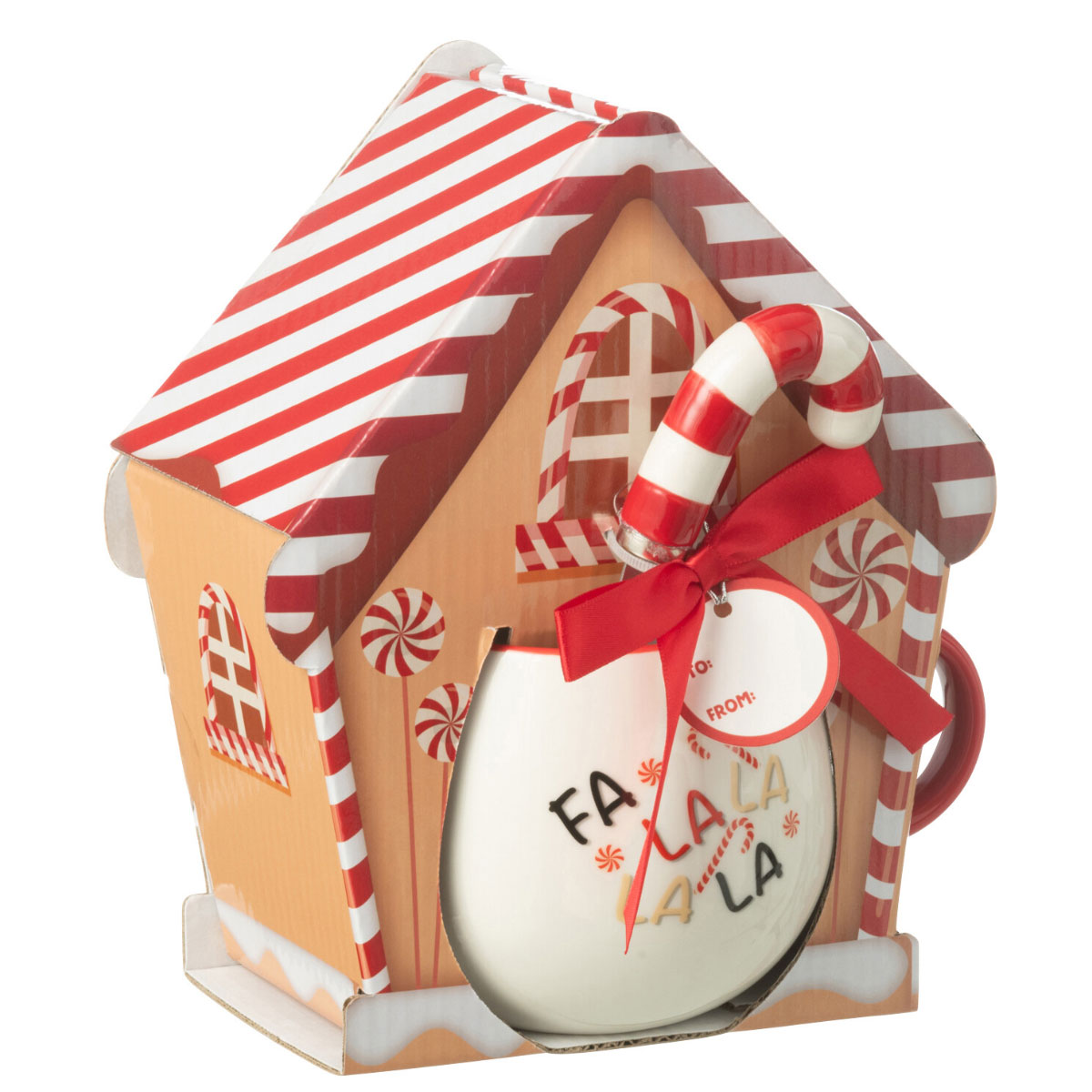 Set cadeau mug et cuillre Candy Cane