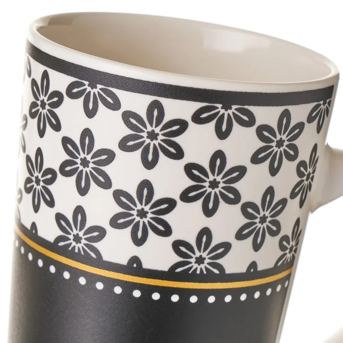 Ensemble de 4 mugs noirs en cramique