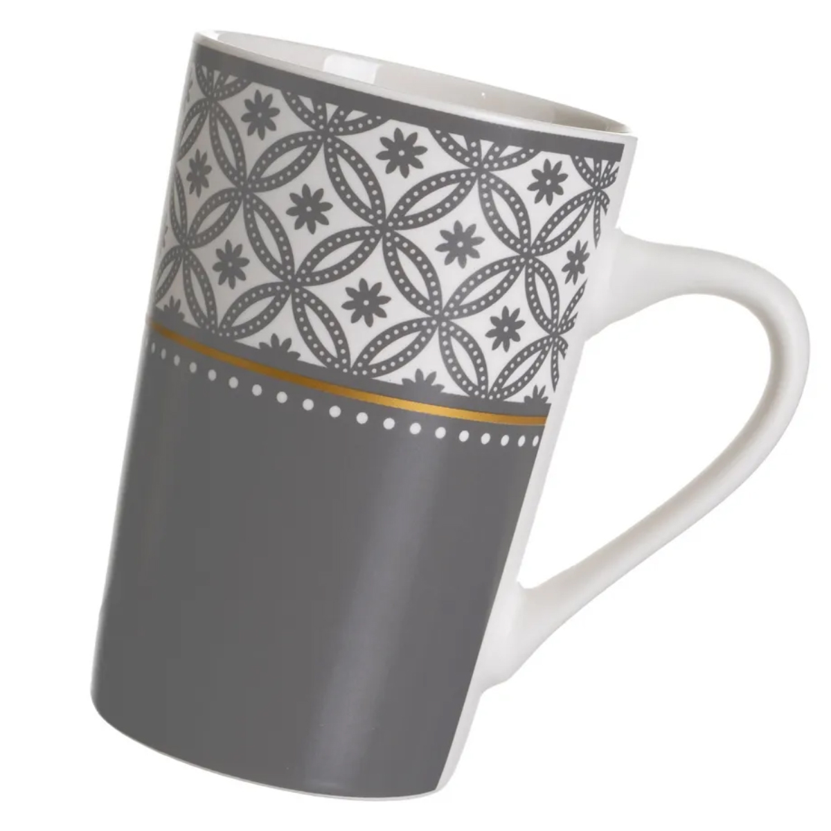 Ensemble de 4 mugs gris en cramique