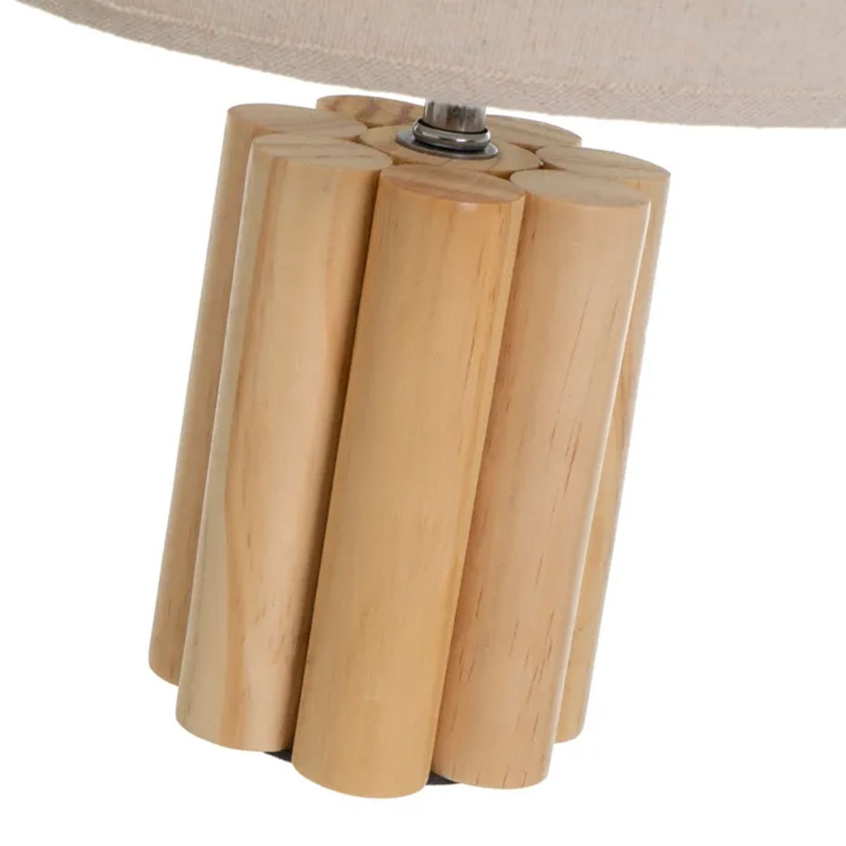 Lampe en bois de pin 29 cm