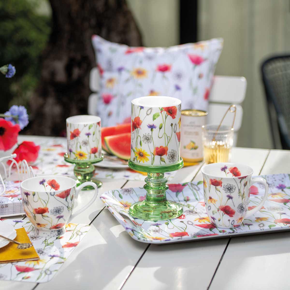 Mug en Porcelaine fine - Prairie de coquelicots